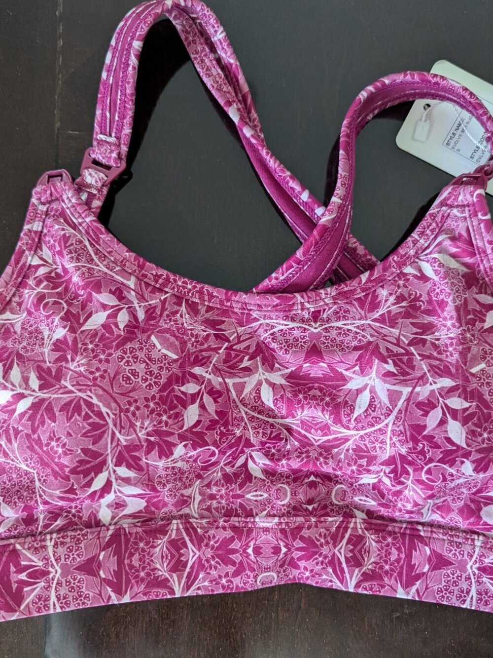 Cadenshae Evolve Crossover Nursing Bra Small Sugar Plum NWT